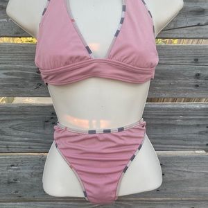 Pink Burberry Swim set